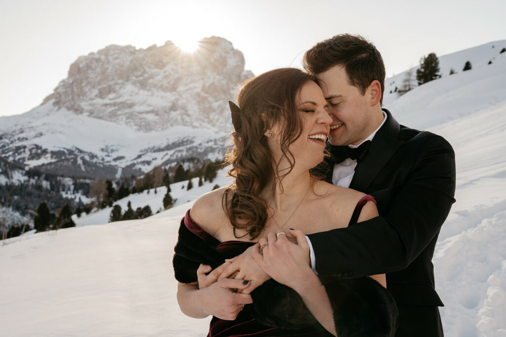 Katie & Luke • Timeless Love • Winter Vow Renewal and Anniversary Photoshoot in the Dolomites